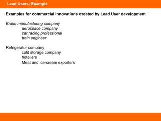 Lead User | PPT