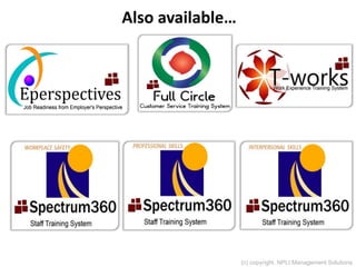 Also available…
(c) copyright. NPLI Management Solutions
 