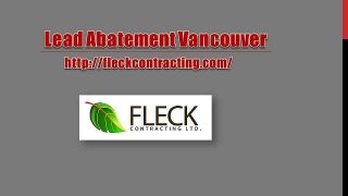 Lead Abatement Vancouver