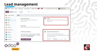 Lead management
Enterprise
 