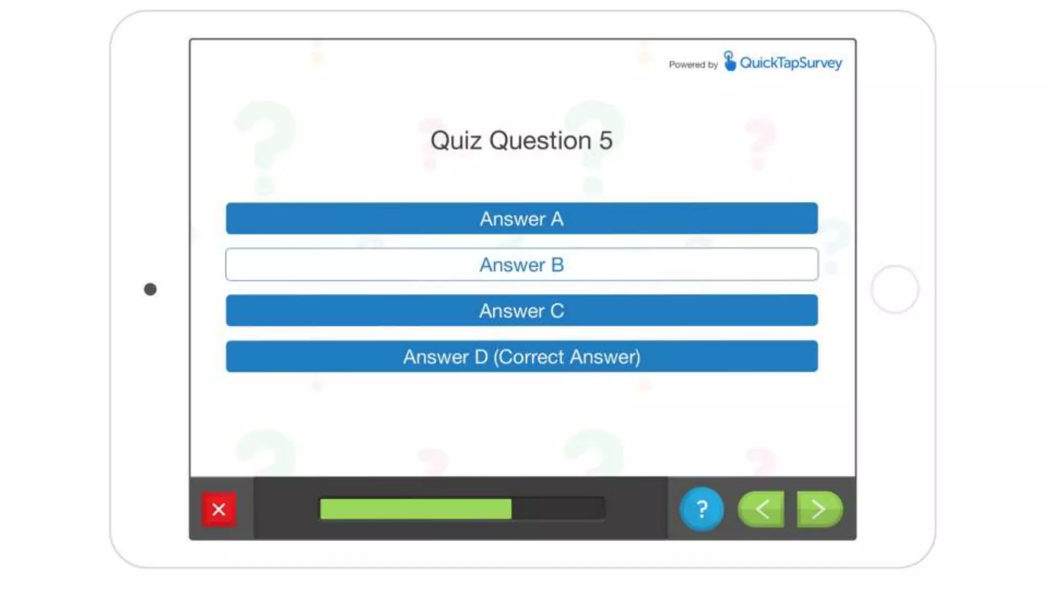 Lead capture template  - Quiz