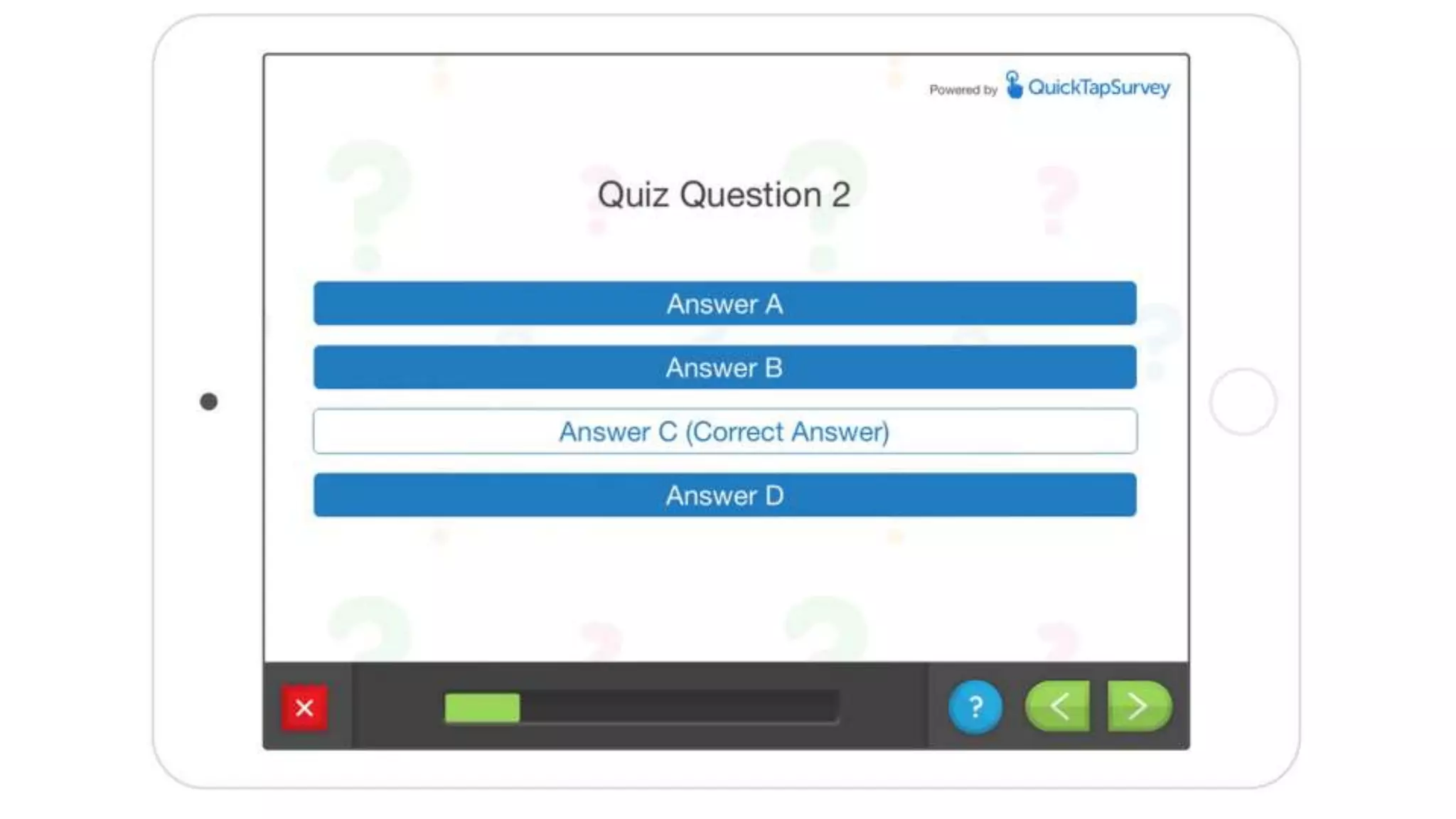 Lead capture template  - Quiz