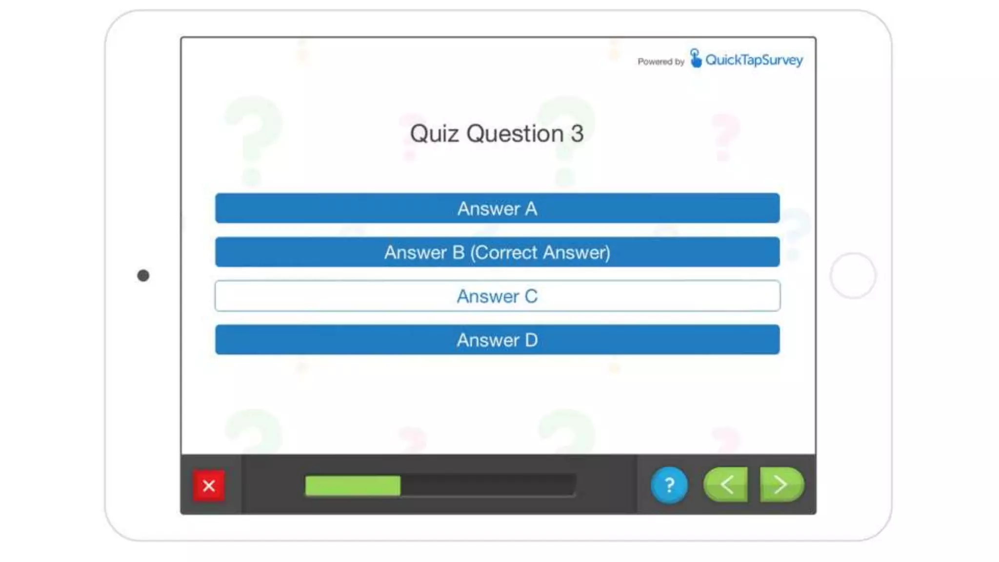 Lead capture template  - Quiz