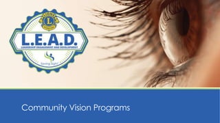 Community Vision Programs
 