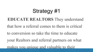 THE LEAD CONVERSION PLAYBOOK slides by Mortgage Coach | PPTX