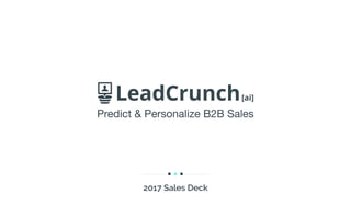 2017 Sales Deck
 