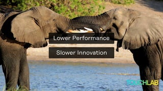 Slower Innovation
Lower Performance
 