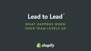 Leading Leads - Lessons from a growing team Slide 1