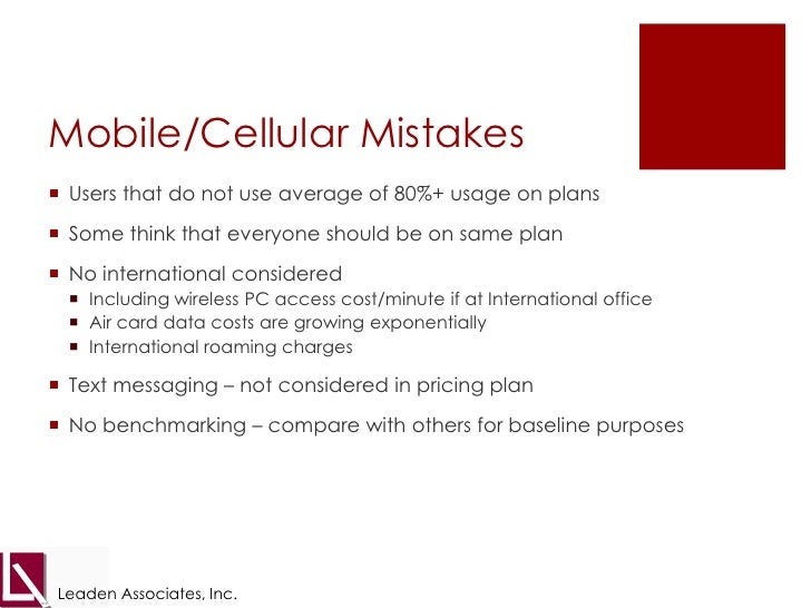 Managing Mobility Costs