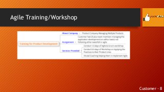 Agile Training/Workshop
Customer - 8
 