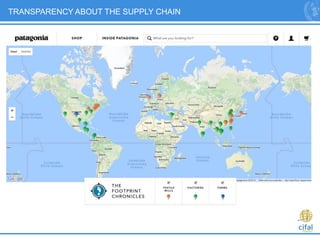 5
TRANSPARENCY ABOUT THE SUPPLY CHAIN
 