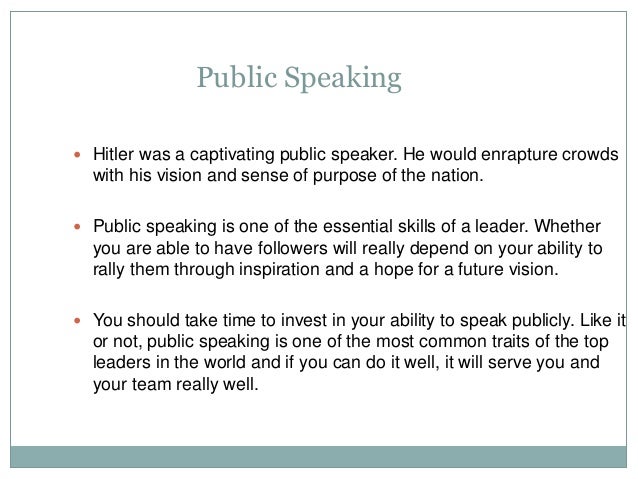 Leadership style of adolph hitler