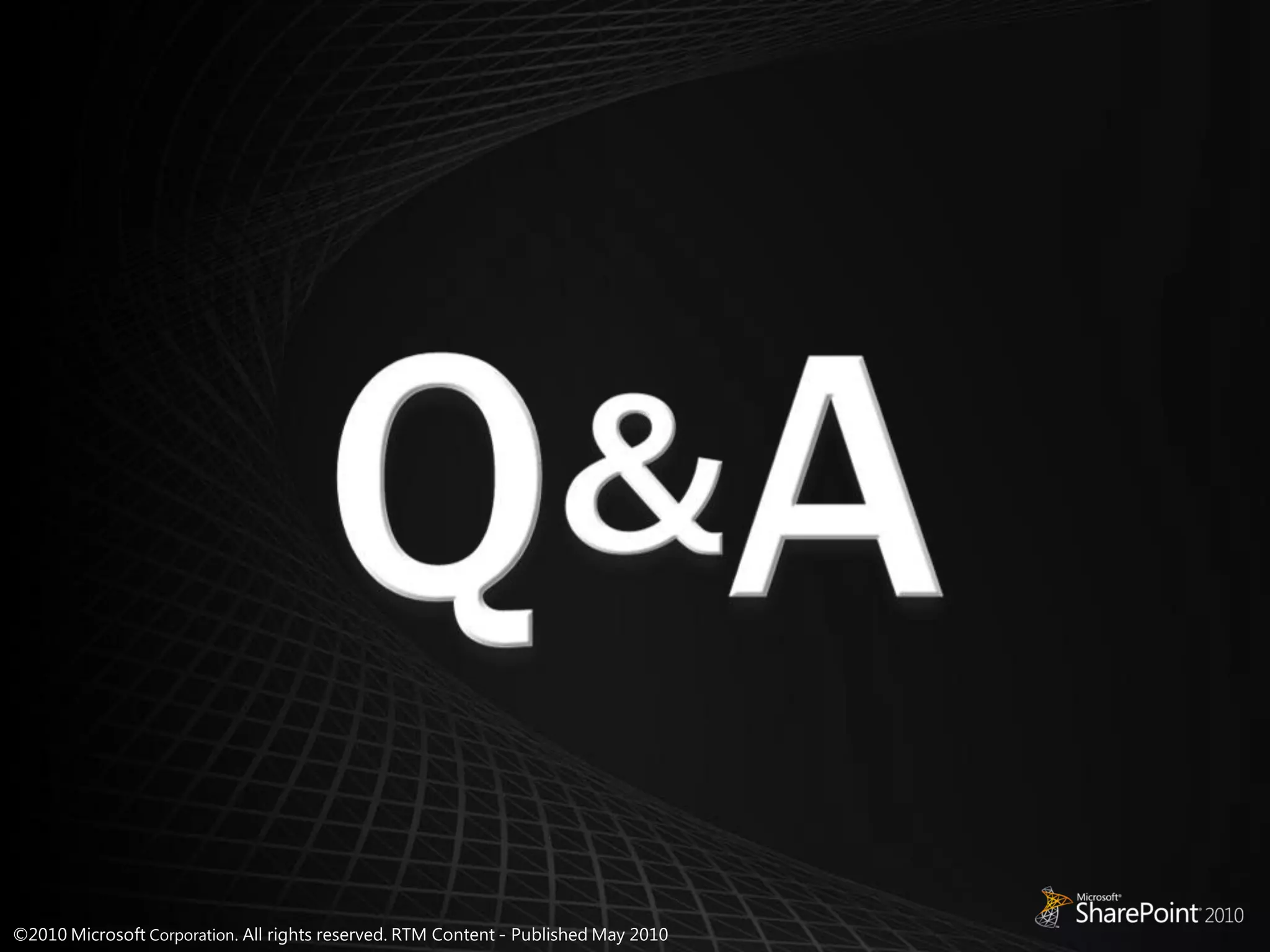 LeaderQuest SharePoint Business Intelligence Presentation