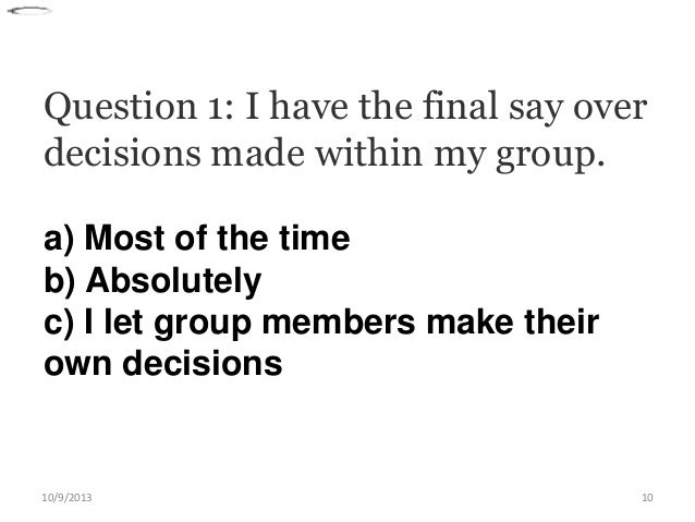 kurt lewin leadership styles questionnaire Start studying kurt lewin's leadership styles learn vocabulary, terms, and more with flashcards, games, and other study tools. kurt lewin leadership styles questionnaire Start studying kurt lewin's leadership styles learn vocabulary, terms, and more with flashcards, games, and other study tools.