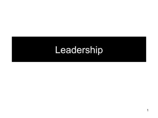 Leadership   