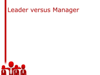 Leader versus Manager
 
