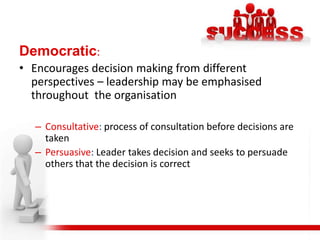  Leader by moral example