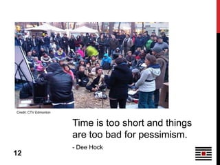 Credit: CTV Edmonton


                       Time is too short and things
                       are too bad for pessimism.
                       - Dee Hock
12
 