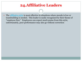 Leader ship Styles By Allah Dad Khan | PPTX