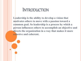 Leadership Name On Program Introduction Examples Leadership | PPTX