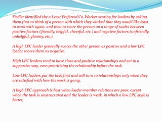 Leadership styles and theories. | PPTX