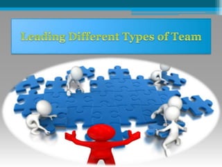 Leading Different types of team
 