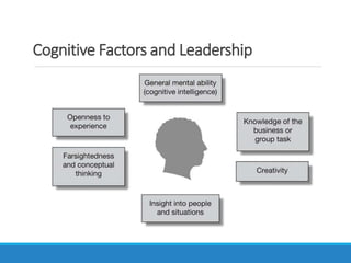 Cognitive Factors and Leadership
 