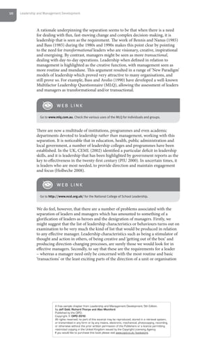 Leadership and-management-development-5th-edition---a-sample-chapter | PDF