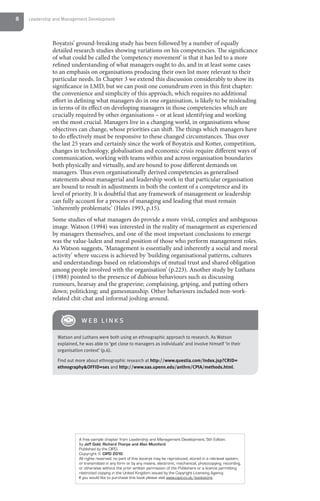 Leadership and-management-development-5th-edition---a-sample-chapter | PDF