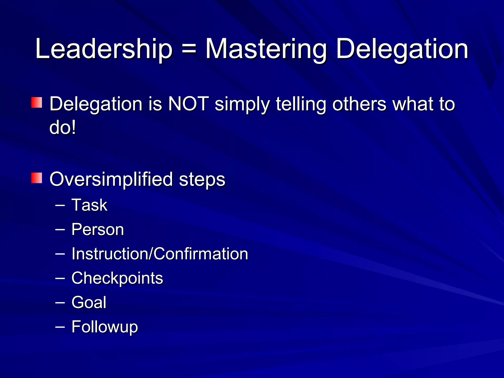 Leadership is More Than Just Being in Charge | PPT
