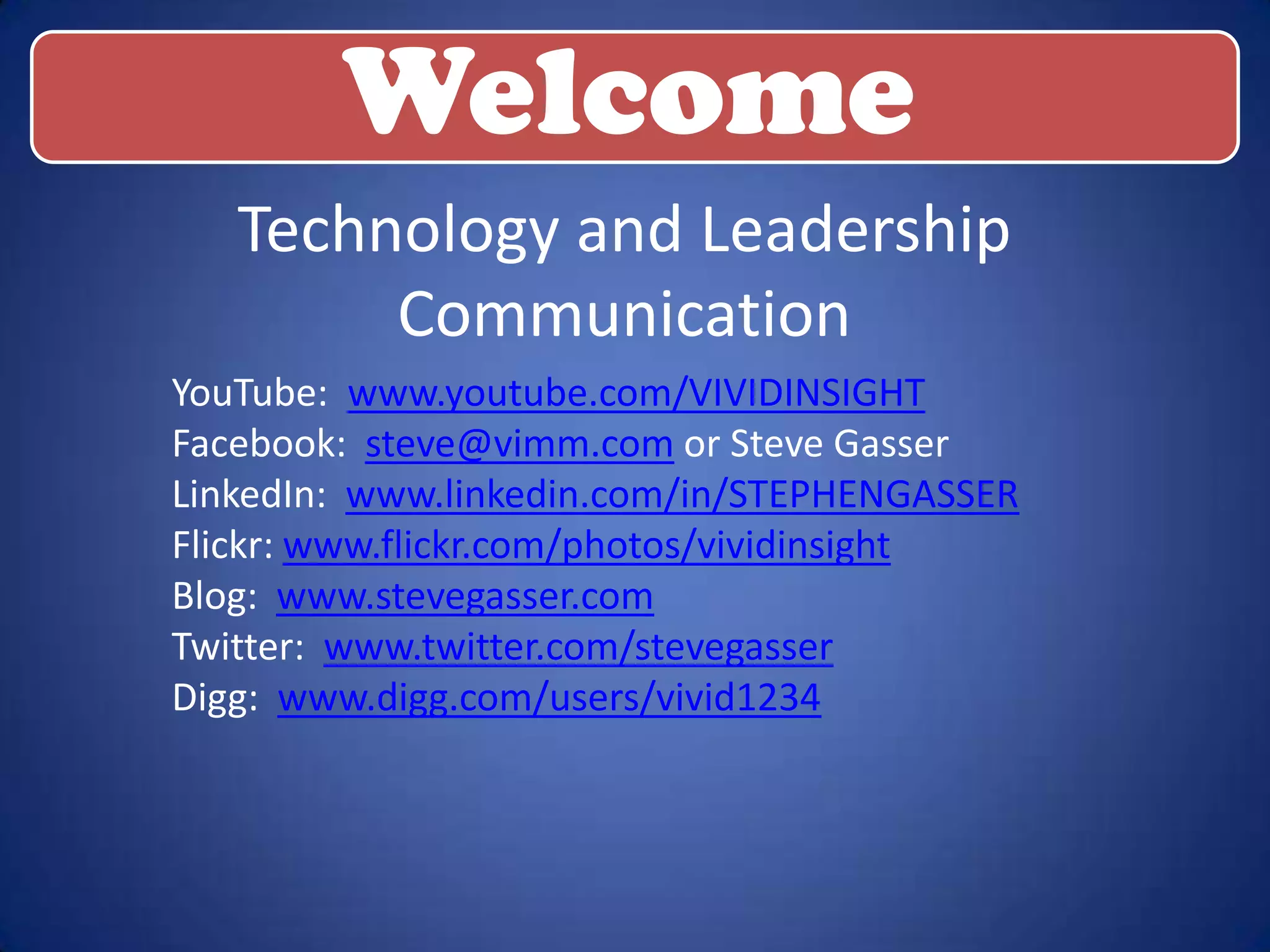 LinkedIn Leaderhsip Presentation