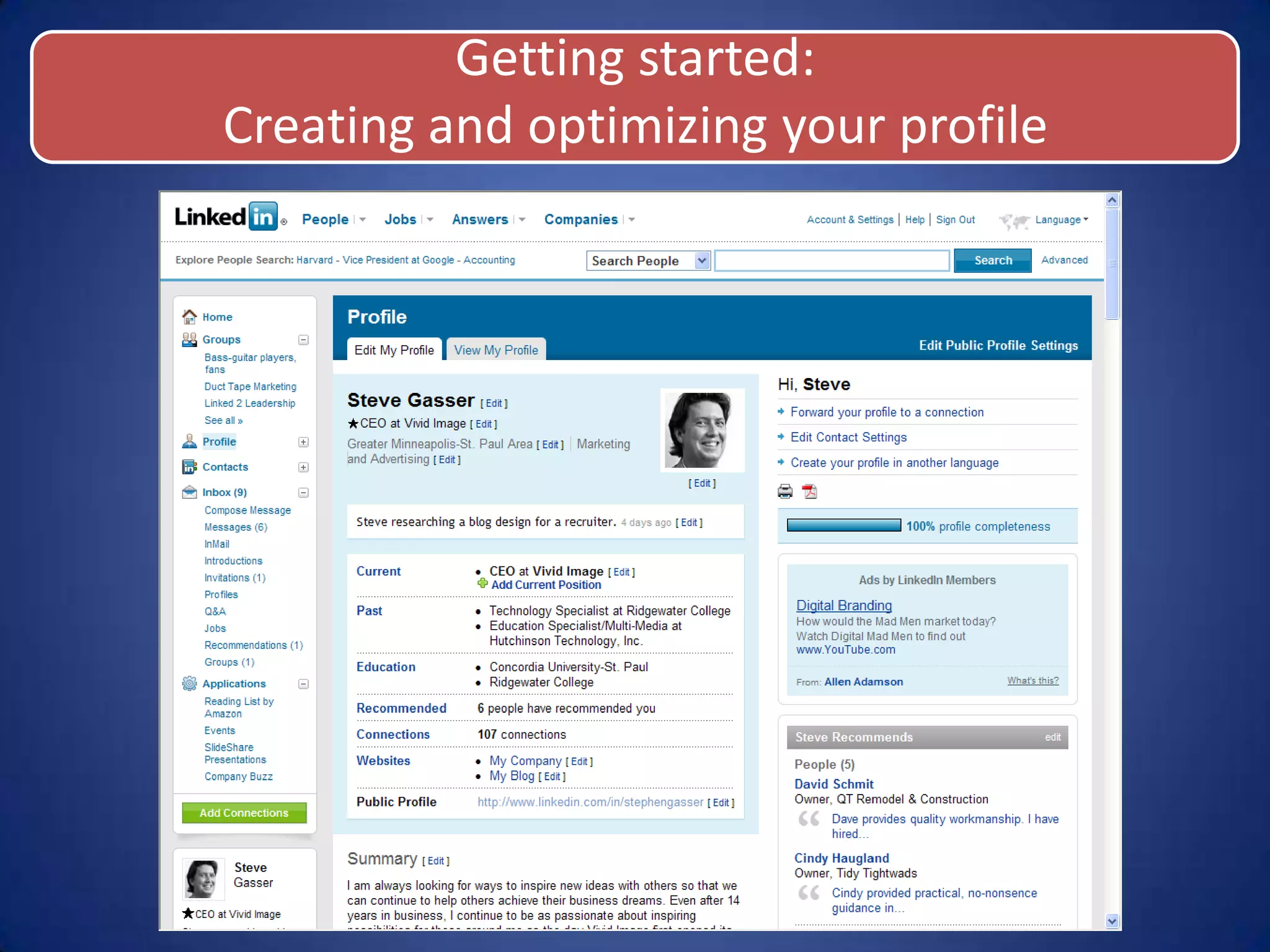 LinkedIn Leaderhsip Presentation