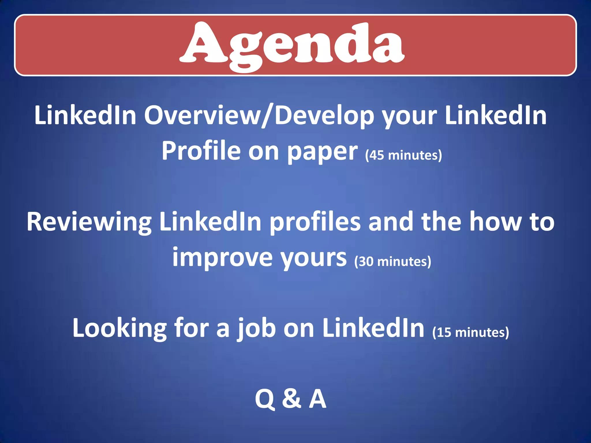 LinkedIn Leaderhsip Presentation