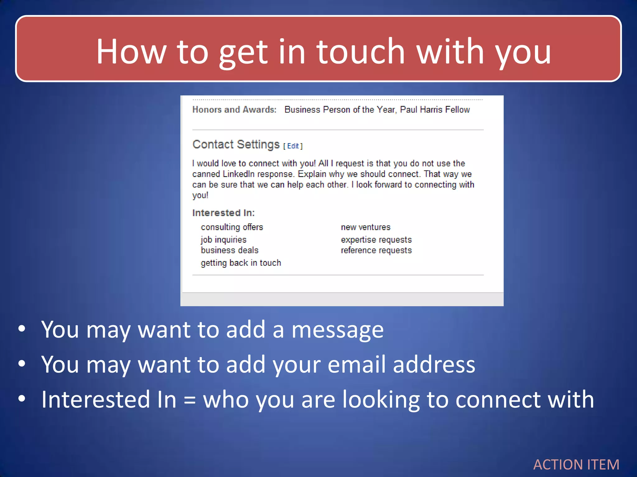 LinkedIn Leaderhsip Presentation