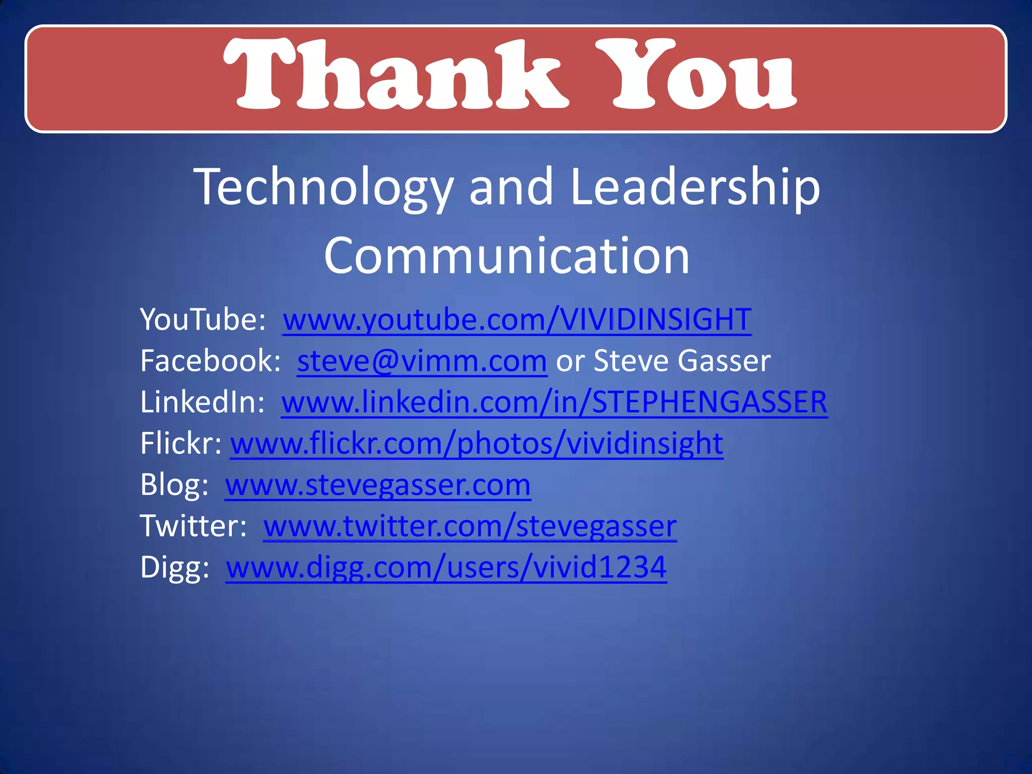 LinkedIn Leaderhsip Presentation