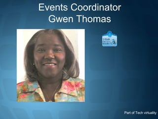 Events Coordinator Gwen Thomas