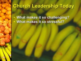 Church Leadership Today ,[object Object],[object Object]