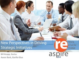 LEADERSHIP 
New Perspectives in Driving Strategic Initiatives 
Bill Knapp, Socius 
Aaron Back, Gorilla Glue  