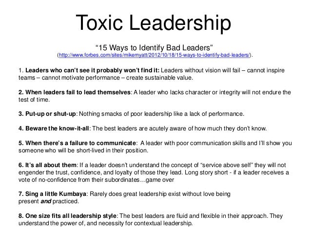 leadership the good the bad and the ugly poor leader