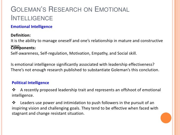 Phd thesis emotional intelligence