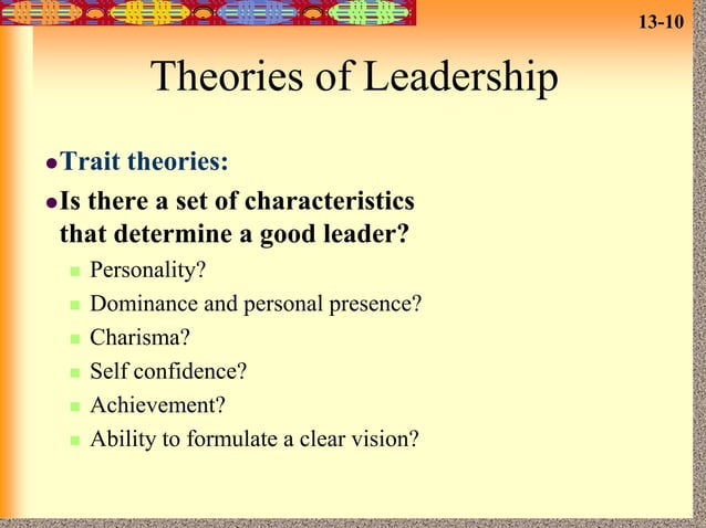 Leadership styles and theories