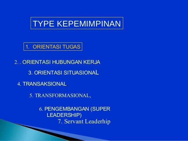 Kepemimpinan (Leadership)