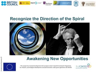 This project has received funding from the European Union’s Seventh Framework Programme
for research, technological development and demonstration under grant agreement No 643330
EudaimoniaSolutions©
Recognize the Direction of the Spiral
Awakening New Opportunities
 