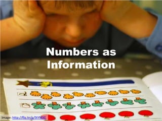 Numbers as
                             Information



Image: http://flic.kr/p/9iYMXE
 