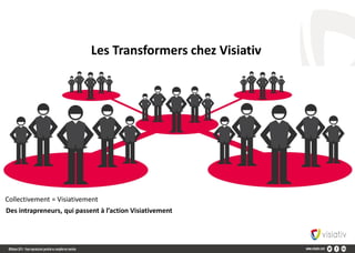 16
Les Transformers chez Visiativ
Collectivement = Visiativement
Des intrapreneurs, qui passent à l’action Visiativement
 