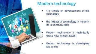 modern technology (technology 2) | PDF