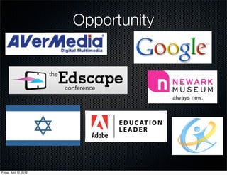 Opportunity




Friday, April 12, 2013
 