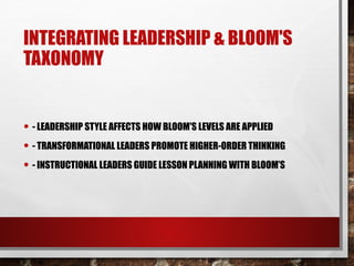 Leadership Development Taxonomy Leadership_and_Bloom_Taxonomy_Pedagogy.pptx