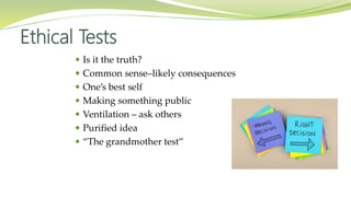 Testing Ethics Leadership and Ethics | PPTX