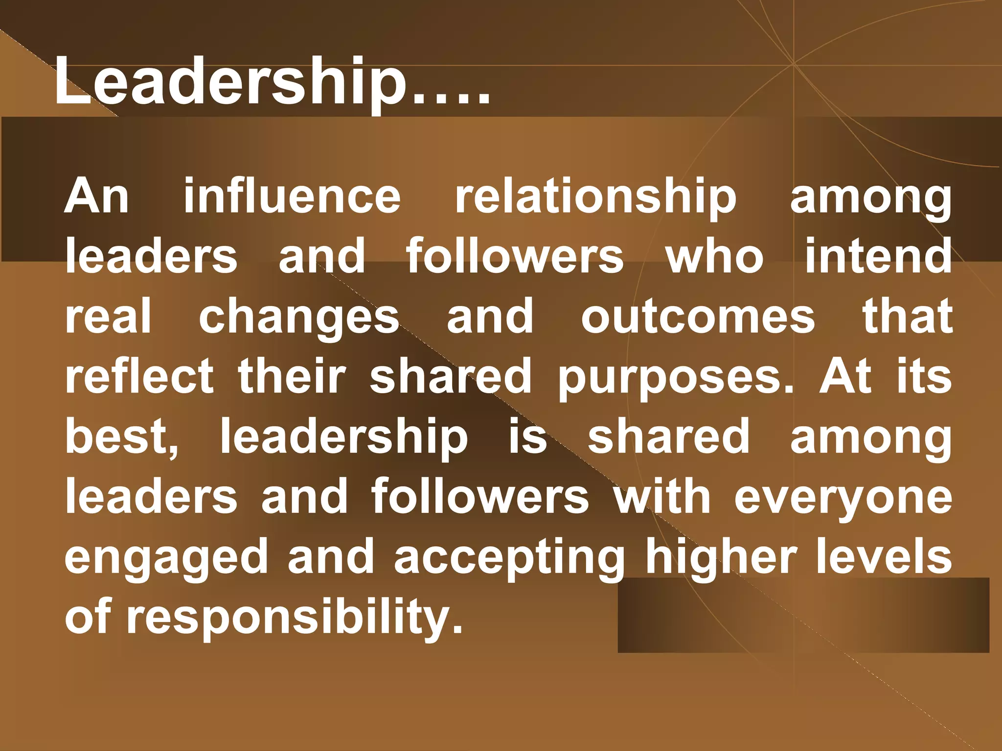 Leadership and followership PPT